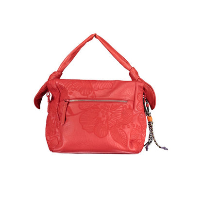 Bolso de mano de polietileno rojo Desigual