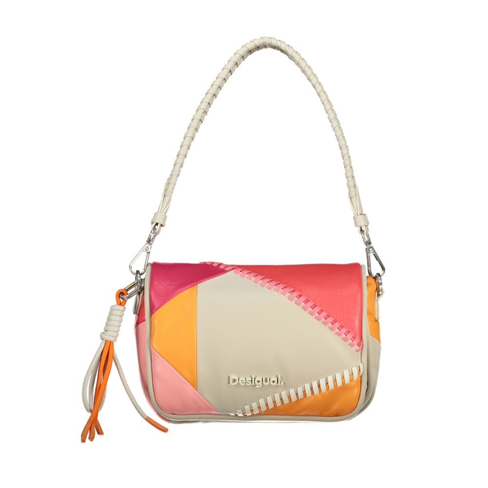 Bolso de mano Desigual de polietileno blanco