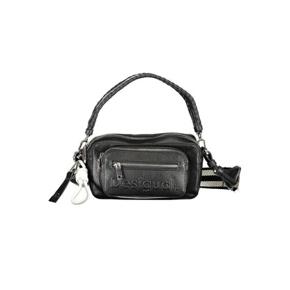 Bolso de mano de polietileno negro Desigual