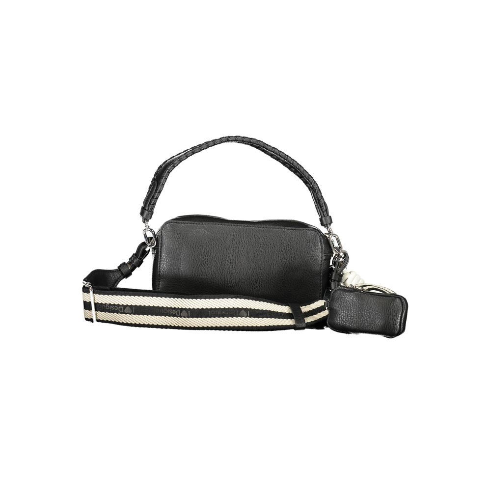 Bolso de mano de polietileno negro Desigual