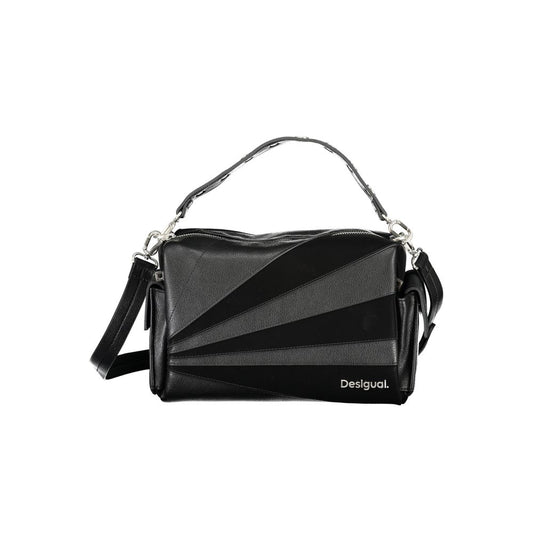 Bolso de mano de polietileno negro Desigual