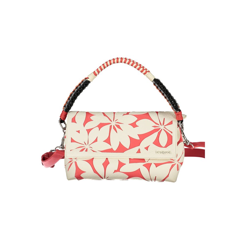 Bolso de mano Desigual de polietileno blanco