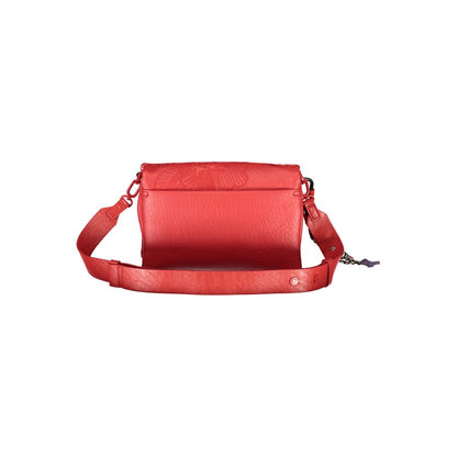 Bolso de mano de polietileno rojo Desigual