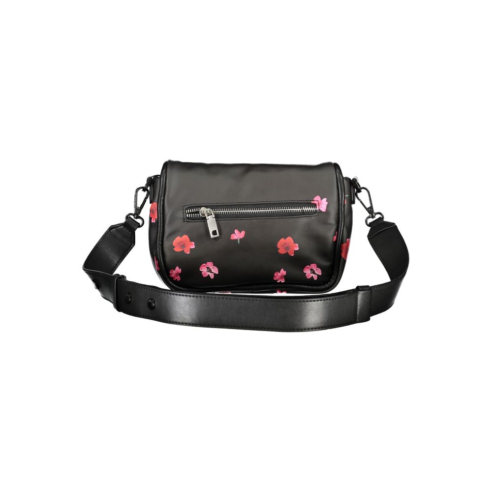 Bolso de mano de polietileno negro Desigual