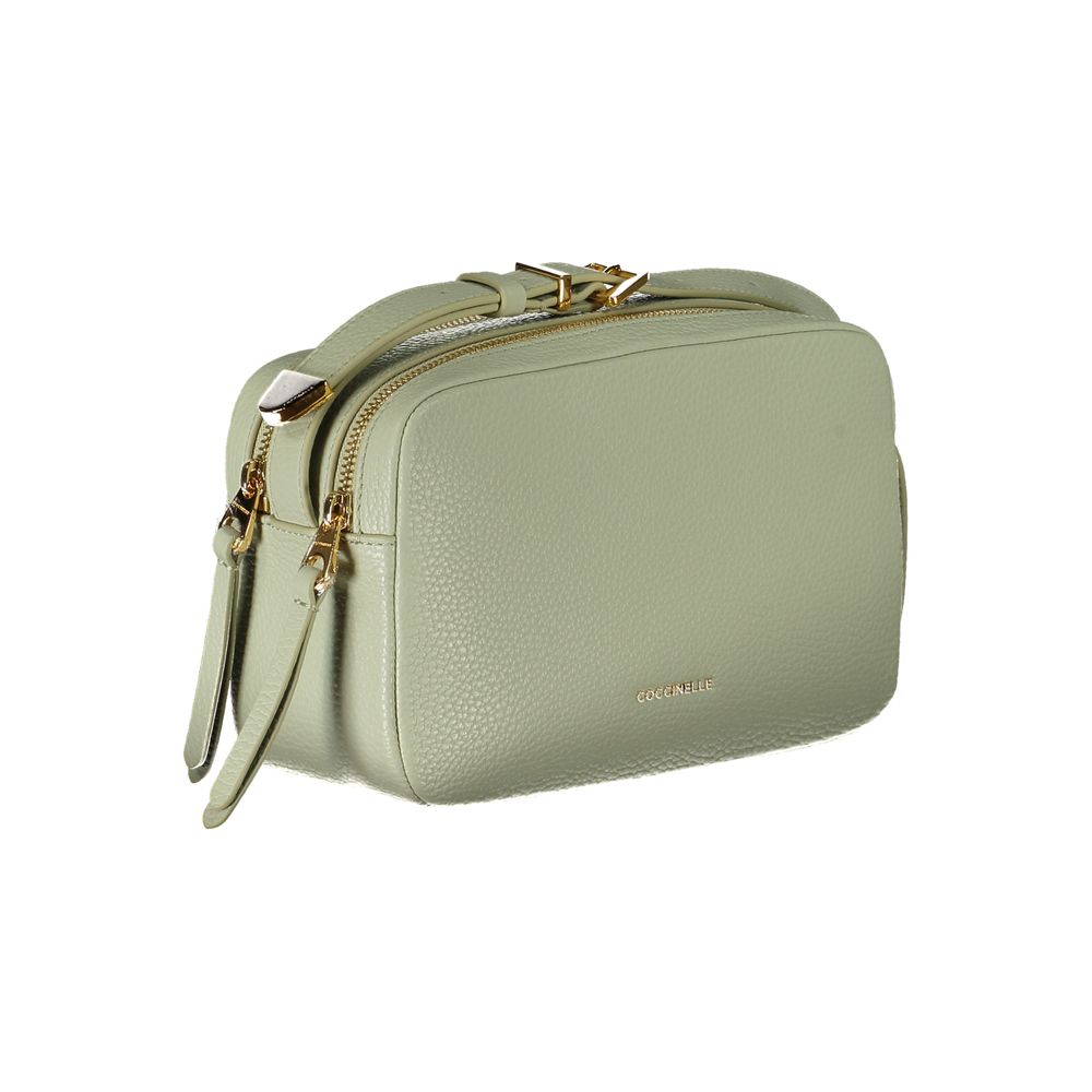 Bolso de cuero verde