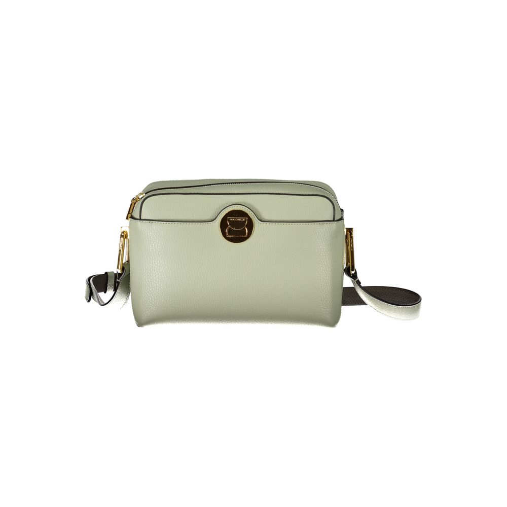 Bolso de mano de piel verde Coccinelle