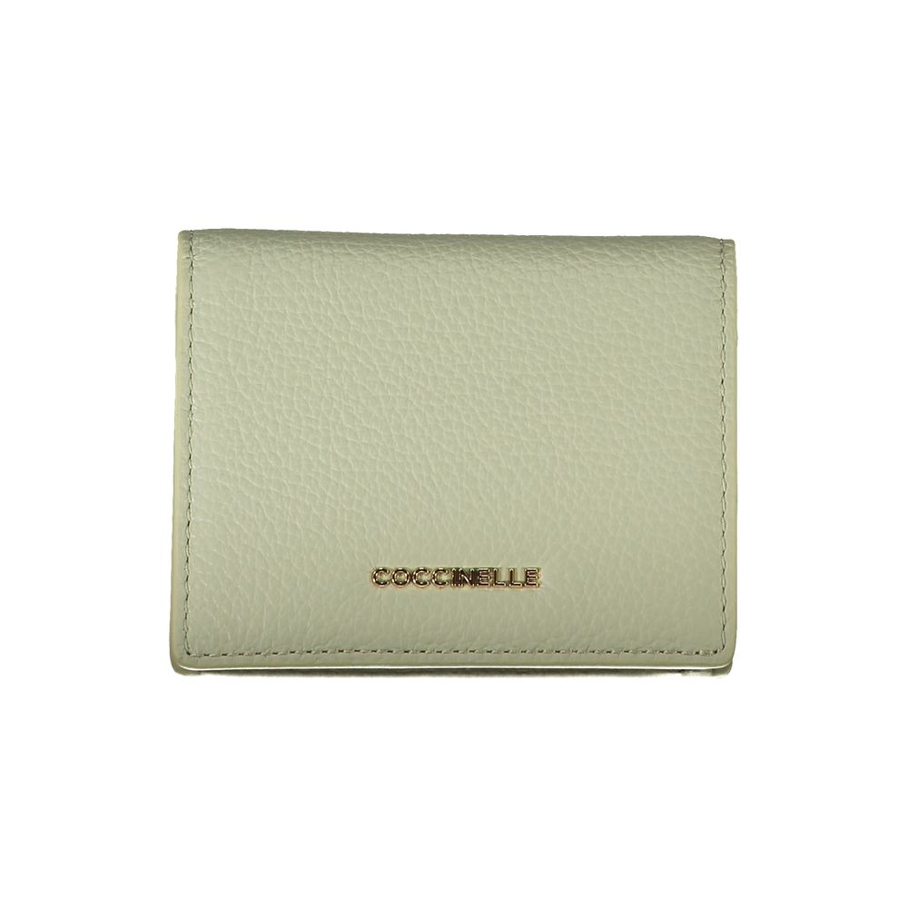 Cartera de cuero verde