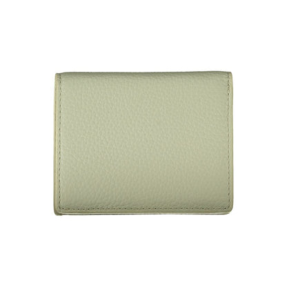 Cartera de cuero verde