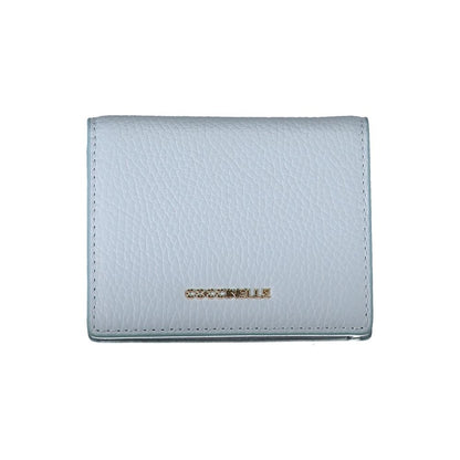 Cartera de piel azul claro Coccinelle