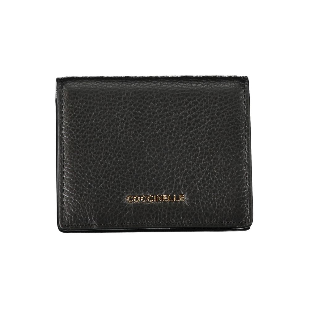 Cartera de cuero negra