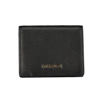 Cartera de cuero negra