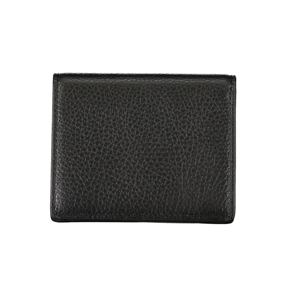Cartera de cuero negra
