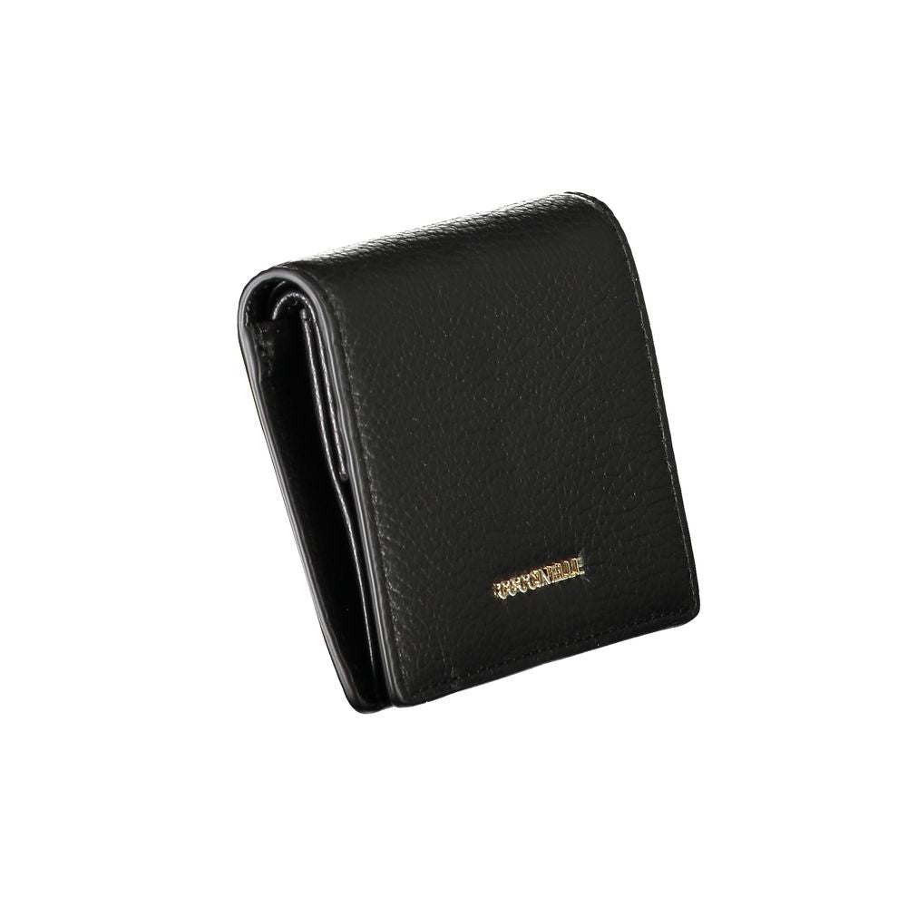 Cartera de cuero negra