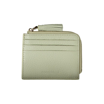 Cartera de cuero verde