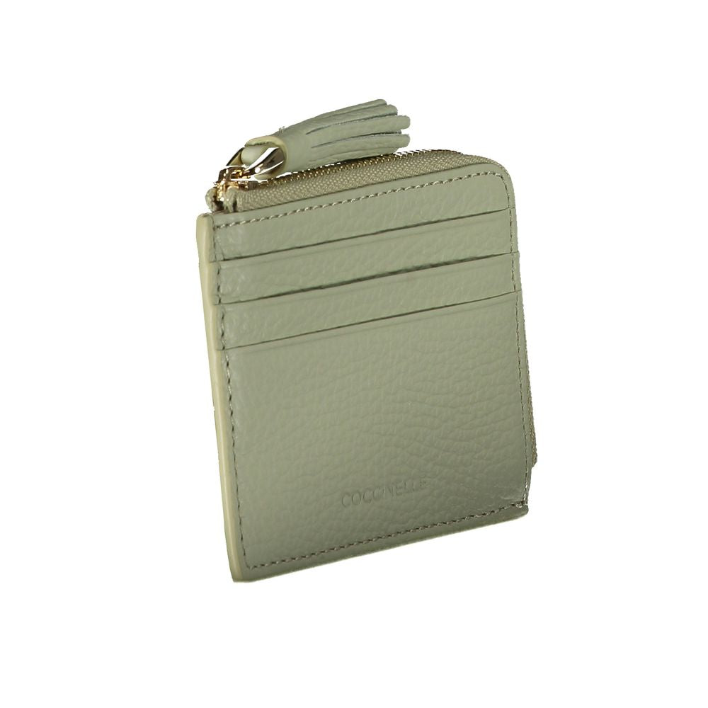 Cartera de cuero verde