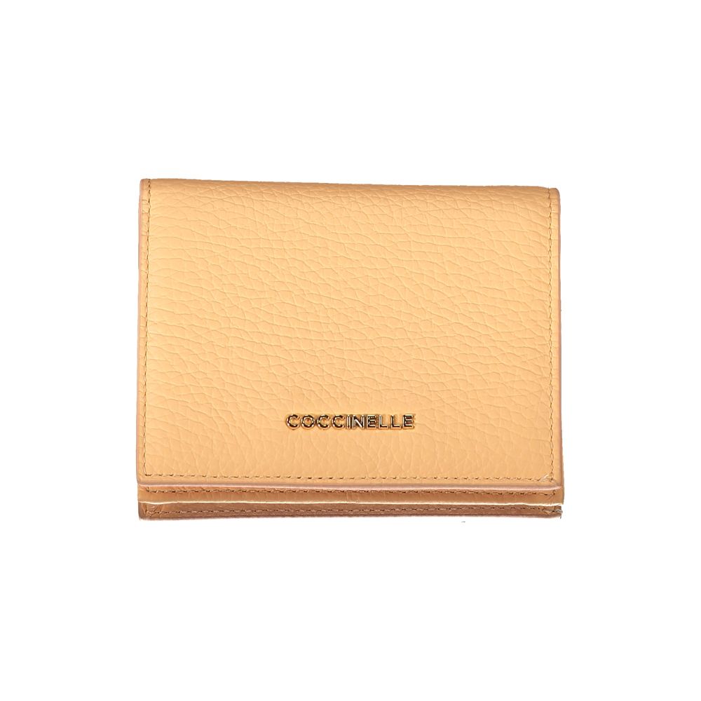 Cartera de cuero naranja
