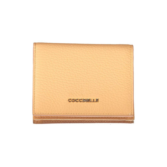 Cartera de cuero naranja
