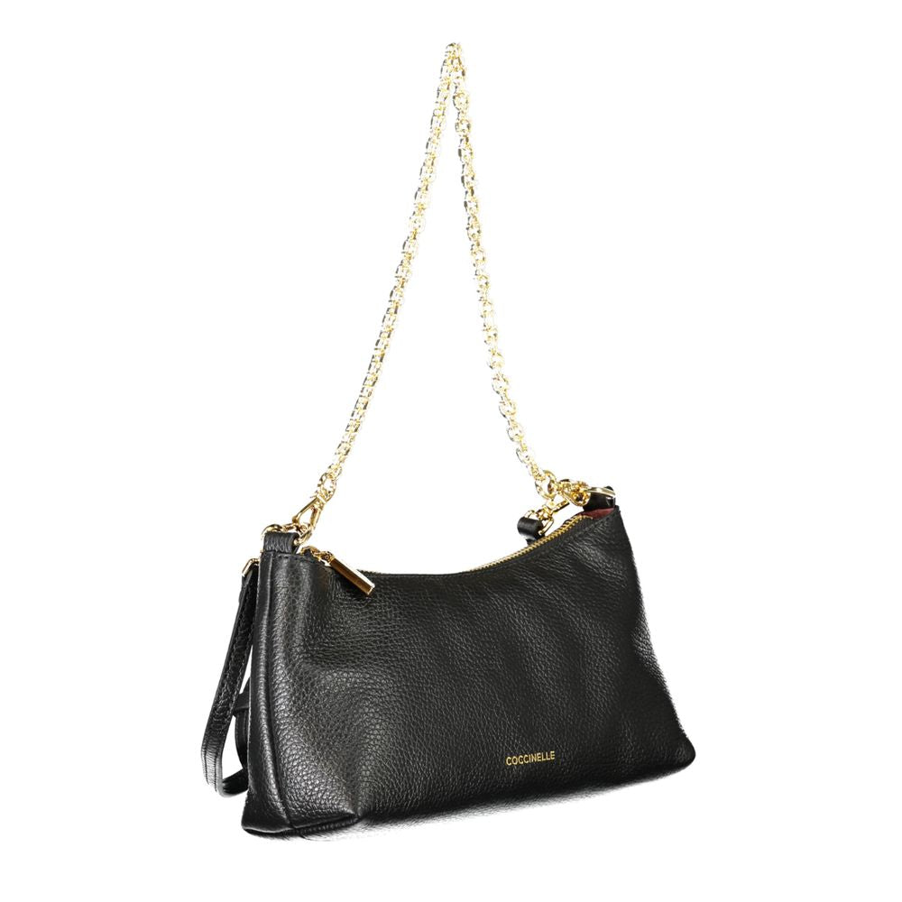 Bolso de cuero negro