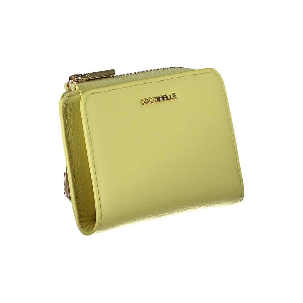 Cartera de cuero amarilla