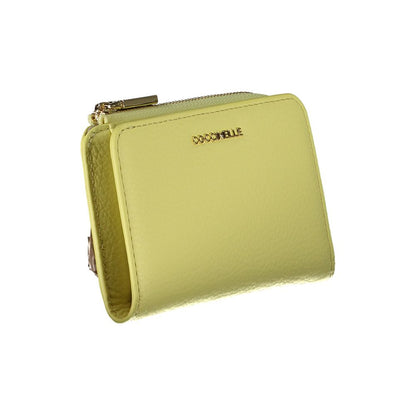 Cartera de cuero amarilla