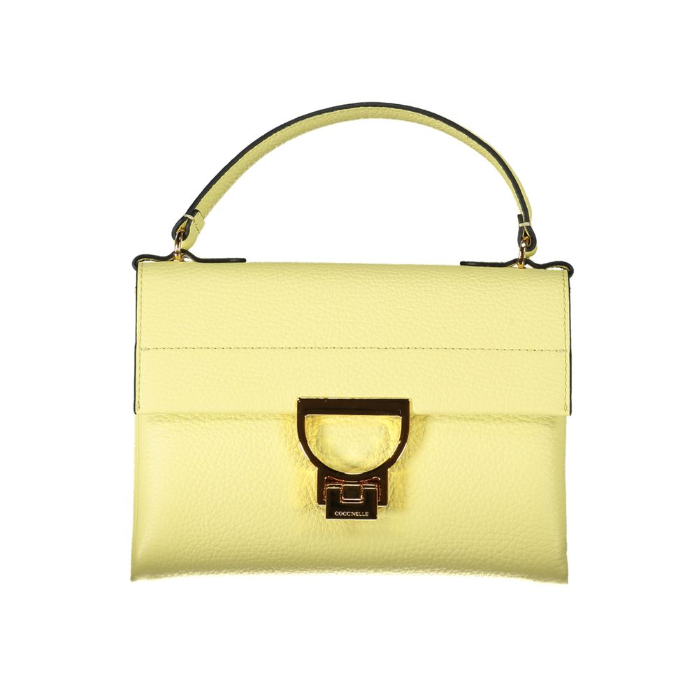 Bolso de cuero amarillo