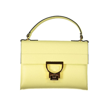 Bolso de cuero amarillo