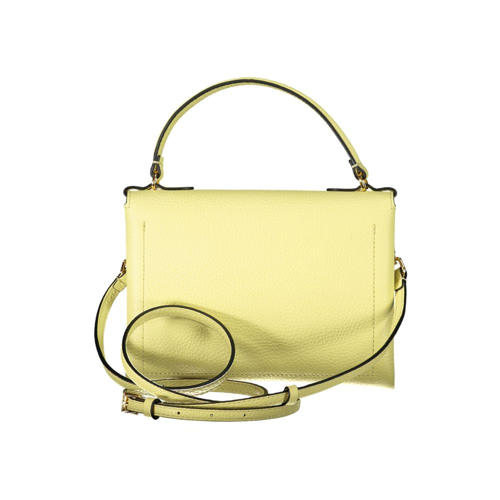 Bolso de cuero amarillo