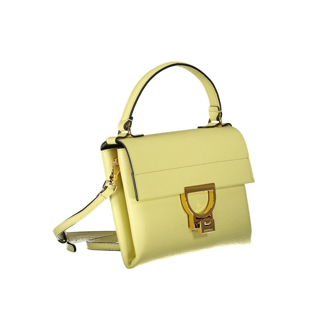 Bolso de cuero amarillo