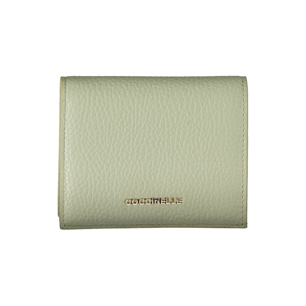Cartera de cuero verde
