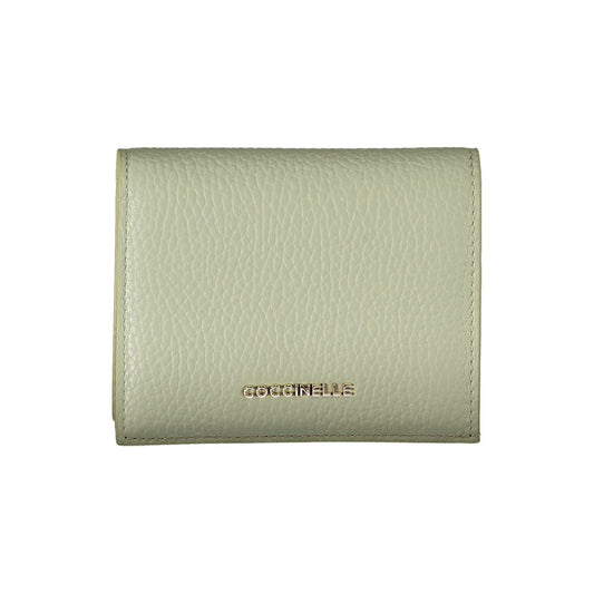 Cartera de cuero verde
