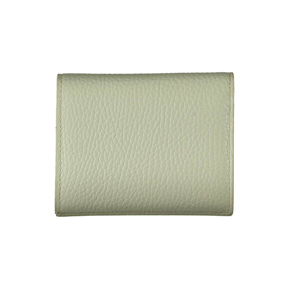 Cartera de cuero verde