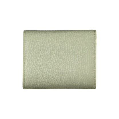 Cartera de cuero verde