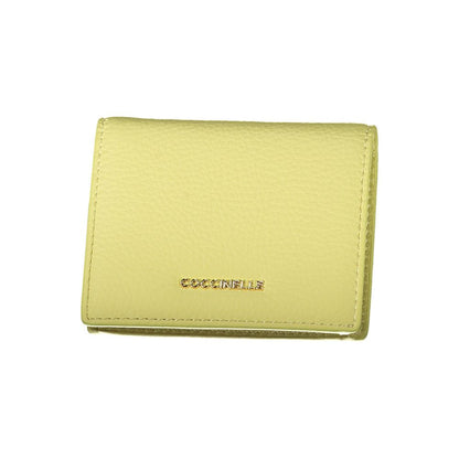 Cartera de cuero amarilla