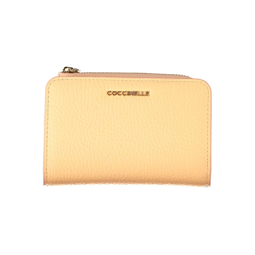 Cartera de cuero naranja