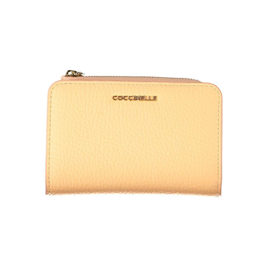 Cartera de cuero naranja
