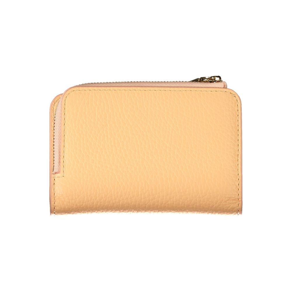 Cartera de cuero naranja