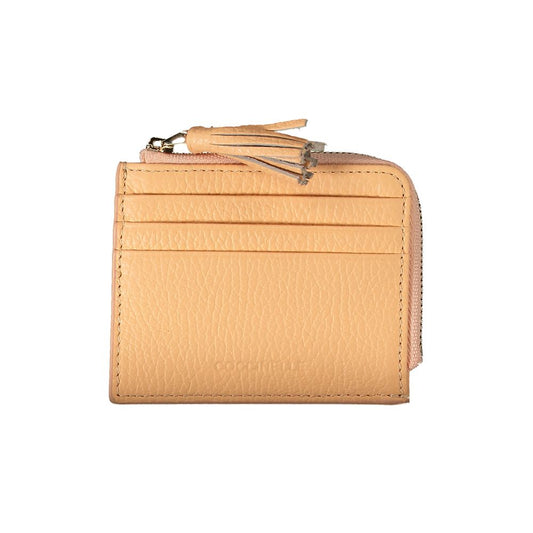 Cartera de piel color naranja Coccinelle
