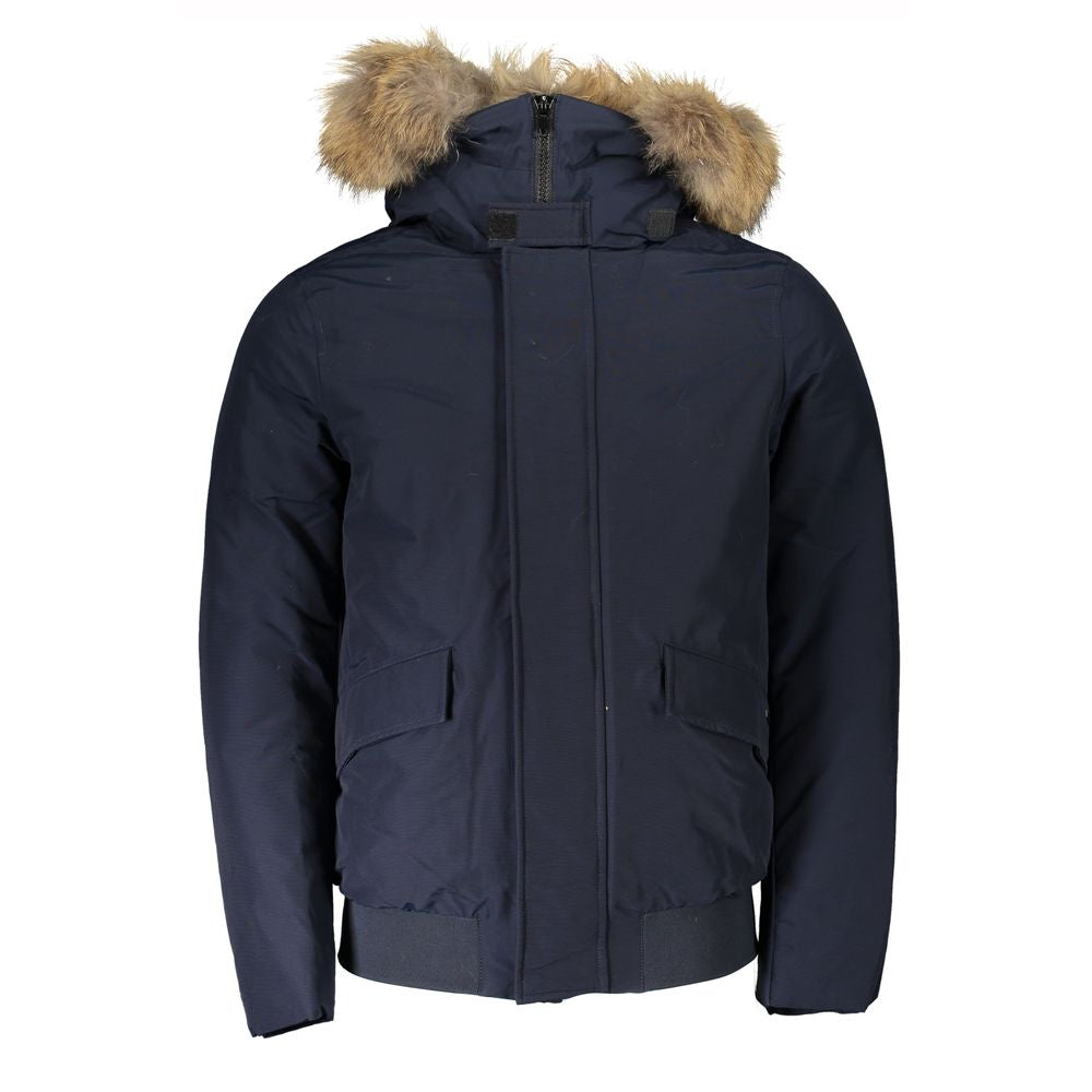 Chaqueta de algodón azul de Woolrich