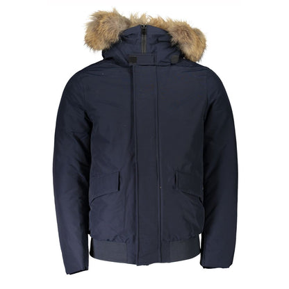 Chaqueta de algodón azul de Woolrich