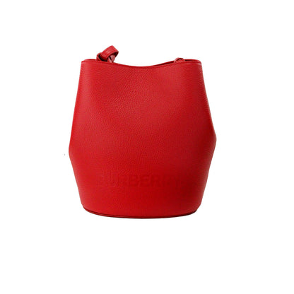 Bolso bandolera pequeño Lorne de piel granulada en color rojo