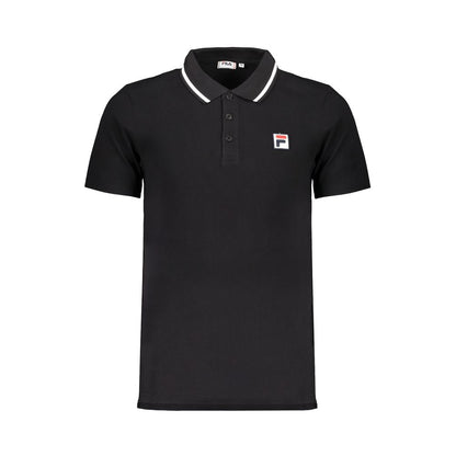 Polo Fila de algodón negro