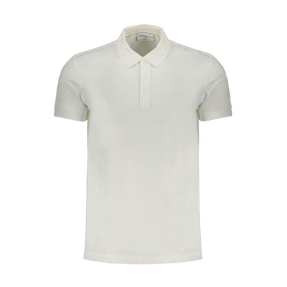 Polo de algodón blanco de Calvin Klein