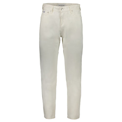 Pantalones y vaqueros de algodón blanco de Calvin Klein