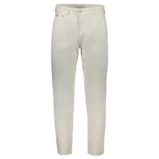 Pantalones y vaqueros de algodón blanco de Calvin Klein
