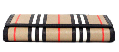 Bolso bandolera tipo cartera de cuero negro con rayas Icon Stripe Archive de Hannah