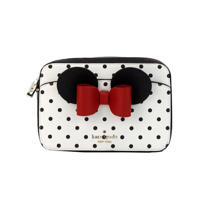 Bolso cruzado para cámara de PVC con estampado de lunares de Minnie Mouse de Disney