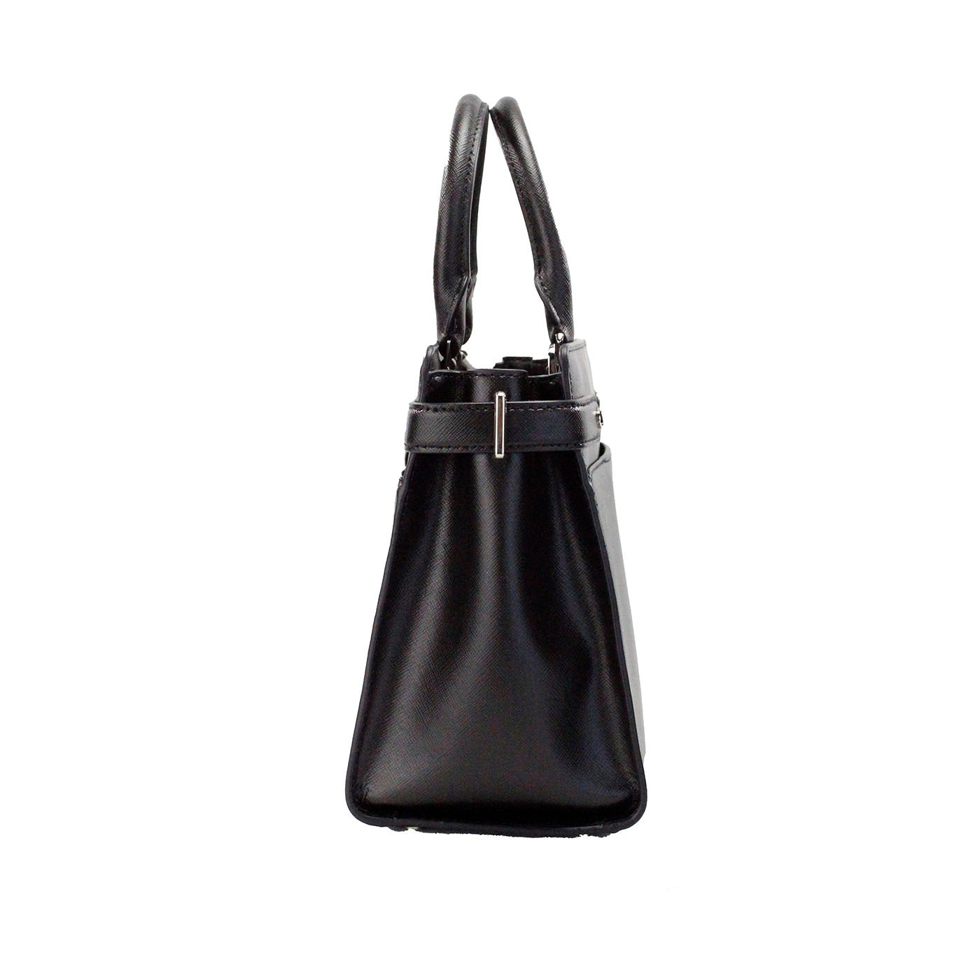 Bolso bandolera mediano de piel saffiano negra Staci de Kate Spade