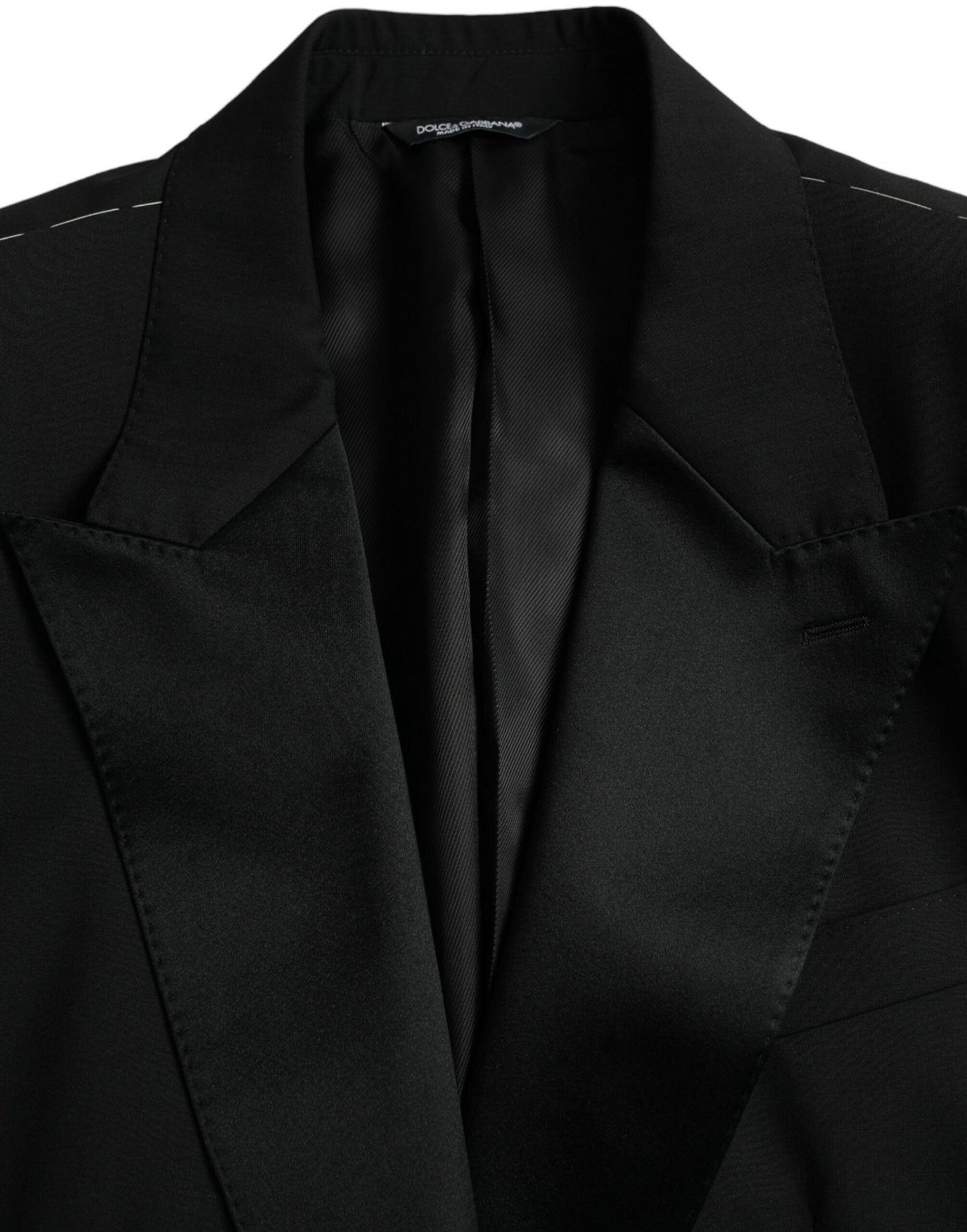 Abrigo tipo blazer de botonadura sencilla SICILIA en negro de Dolce &amp; Gabbana