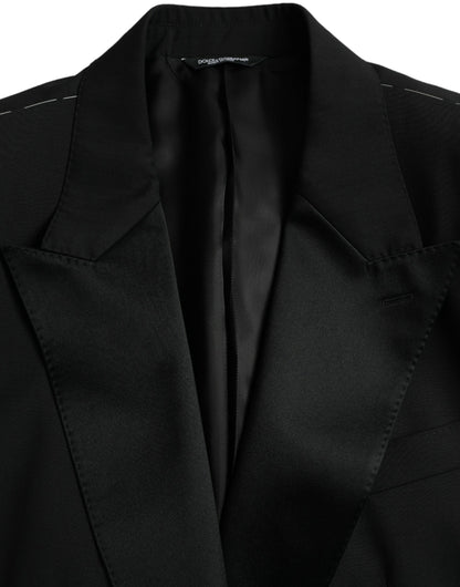 Abrigo tipo blazer de botonadura sencilla SICILIA en negro de Dolce &amp; Gabbana
