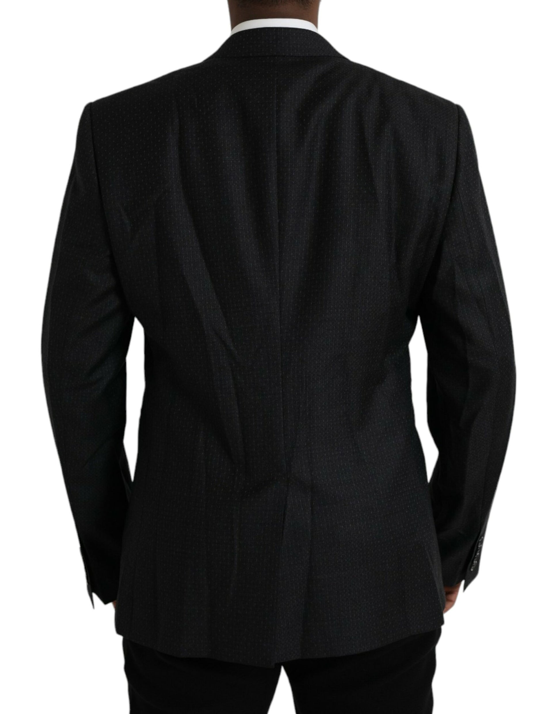Blazer de botonadura sencilla MARTINI de lana negra de Dolce &amp; Gabbana